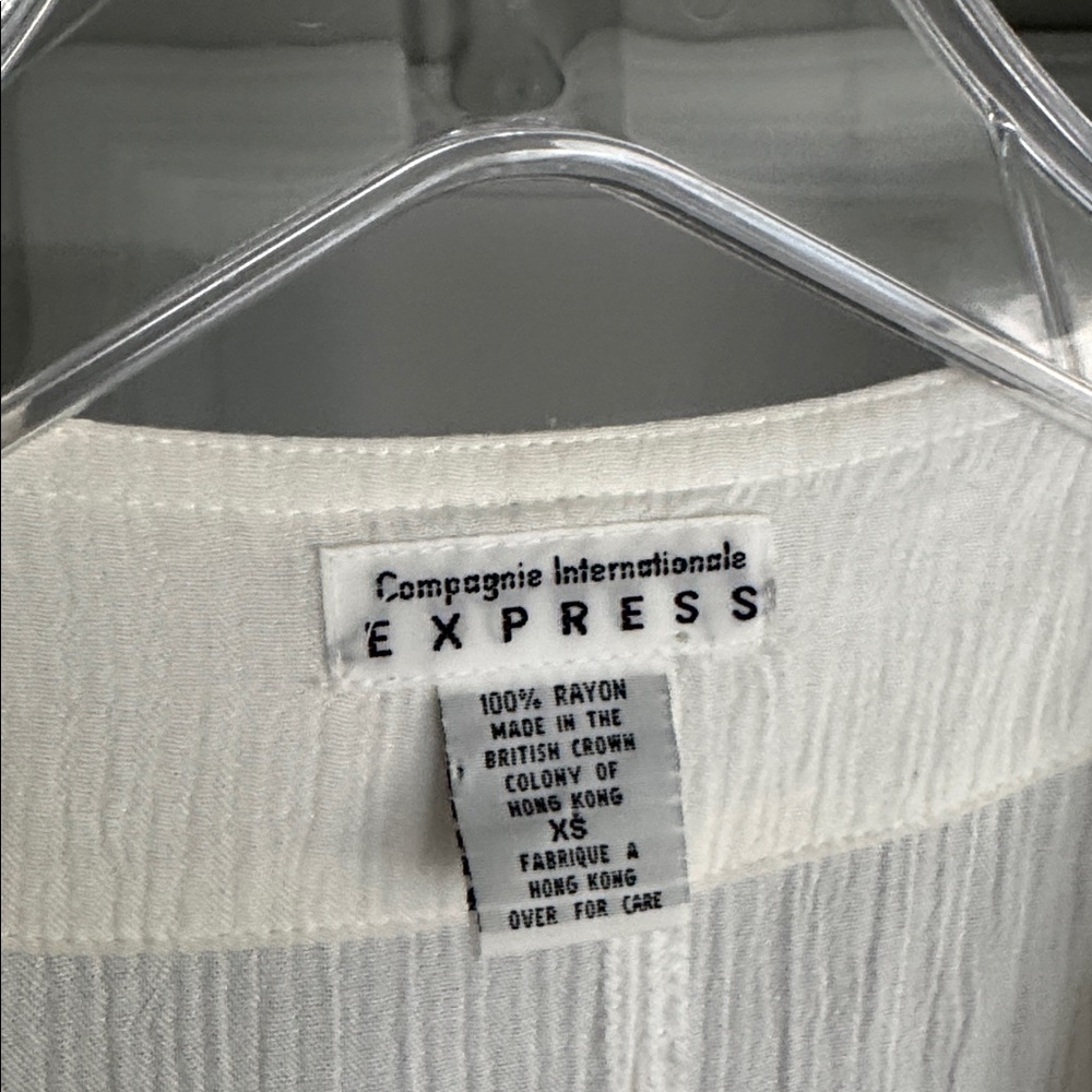 White Sleeveless Button-Down Dress - Picture 6 of 10